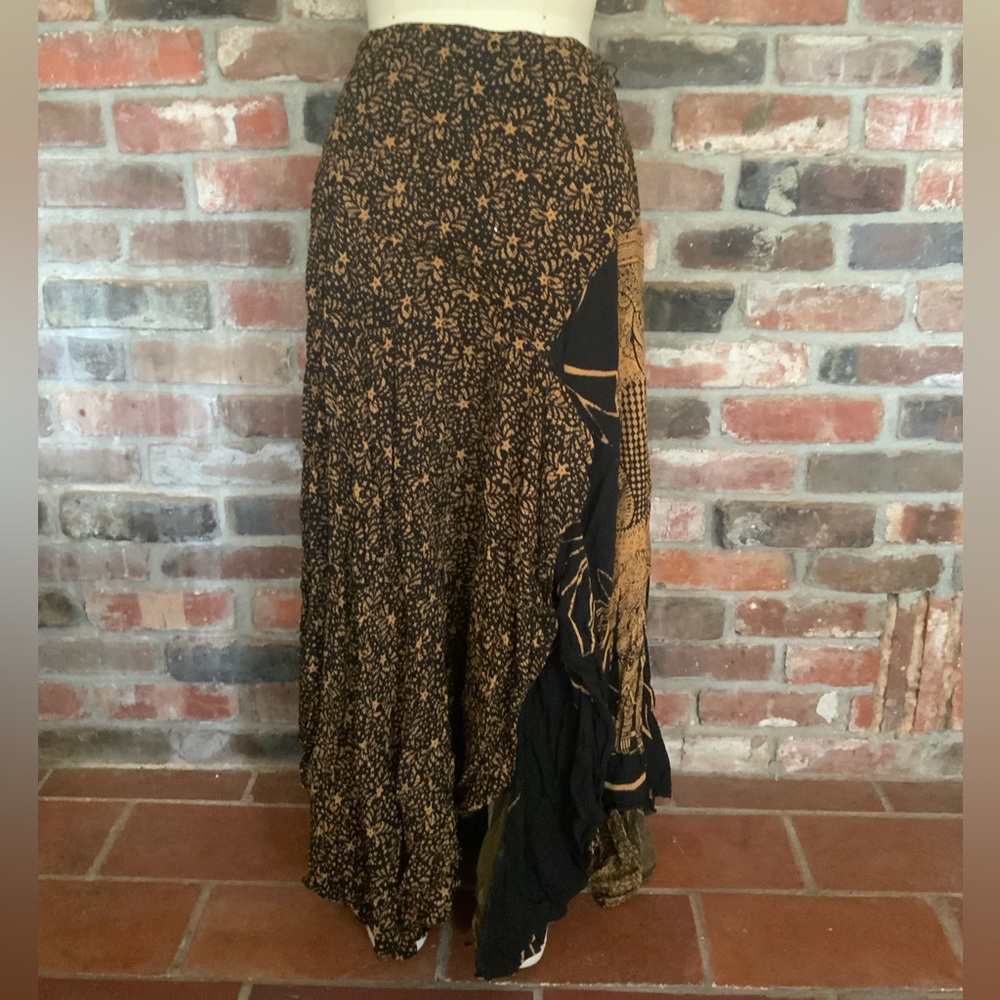 Free People Paisley Batik boho hippie skirt